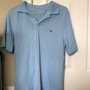 Men’s Vineyard Vines Light Blue Polo- Medium